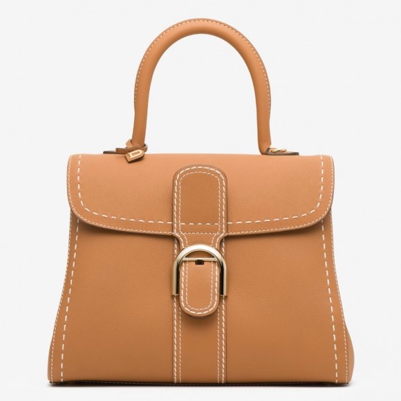 Delvaux Brillant MM Surpique Bag in Brown Rodeo Calf Leather Delvaux Brillant MM Surpique Bag in Brown Rodeo Calf Leather