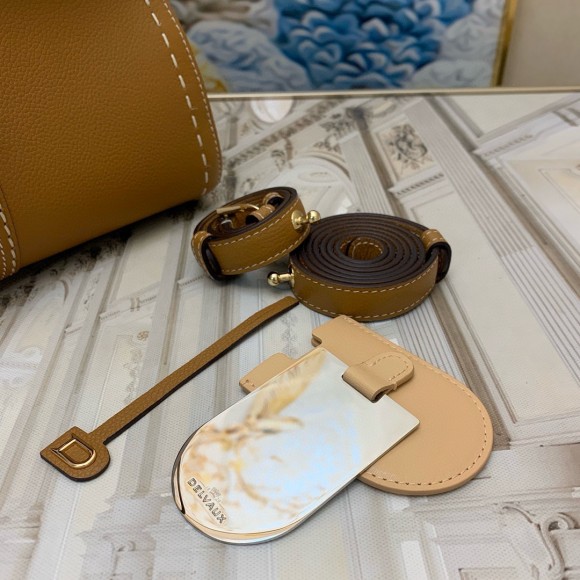 Delvaux Brillant MM Surpique Bag in Brown Rodeo Calf Leather Delvaux Brillant MM Surpique Bag in Brown Rodeo Calf Leather