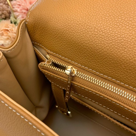 Delvaux Brillant MM Surpique Bag in Brown Rodeo Calf Leather Delvaux Brillant MM Surpique Bag in Brown Rodeo Calf Leather