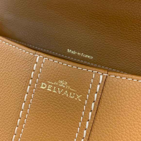 Delvaux Brillant MM Surpique Bag in Brown Rodeo Calf Leather Delvaux Brillant MM Surpique Bag in Brown Rodeo Calf Leather