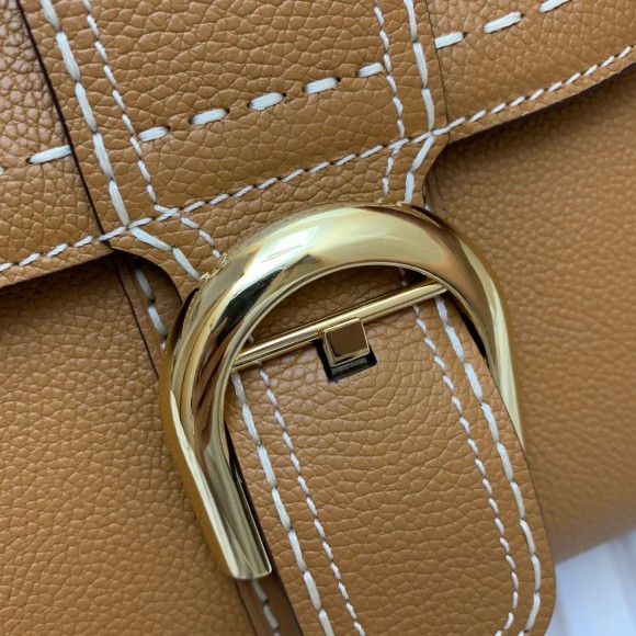 Delvaux Brillant Mini Surpique Bag in Brown Rodeo Calf Leather Delvaux Brillant Mini Surpique Bag in Brown Rodeo Calf Leather
