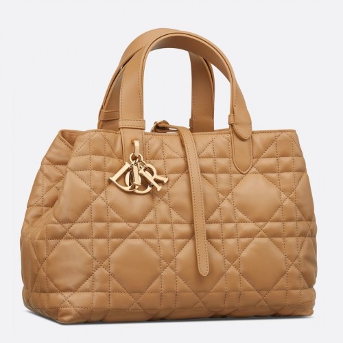 Dior Toujours Medium Bag in Tan Macrocannage Calfskin Dior Toujours Medium Bag in Tan Macrocannage Calfskin