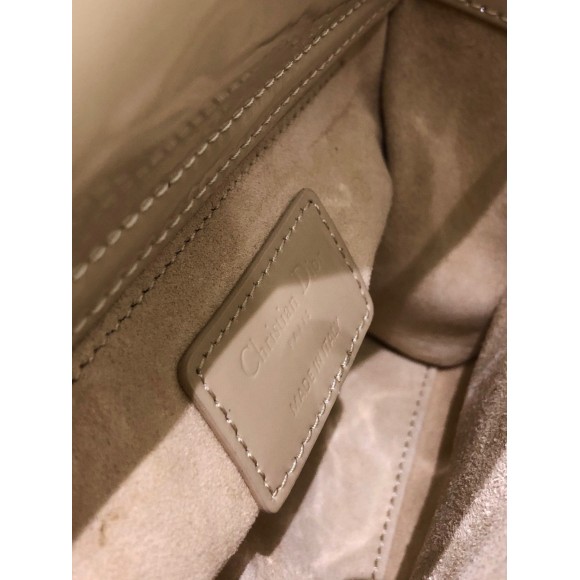 Dior Lady Dior Mini Chain Bag with Chain in Aesthetic Beige Patent Calfskin Dior Lady Dior Mini Chain Bag with Chain in Aesthetic Beige Patent Calfskin