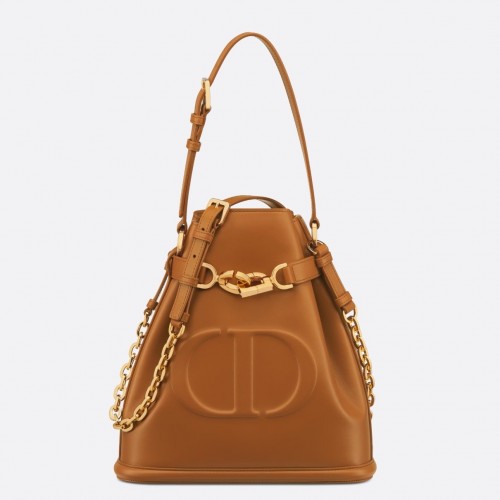 Dior C'est Medium Bag in Brown Saddle Calfskin Dior C'est Medium Bag in Brown Saddle Calfskin