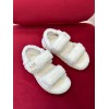 Dior Dioract Sandals In White Shearling