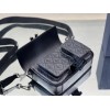 Dior Hit the Road Messenger Bag In Black CD Diamond Canvas