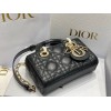 Dior Lady D-Joy Micro Bag In Black Cannage Lambskin