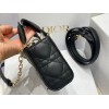 Dior Lady D-Joy Micro Bag In Black Cannage Lambskin