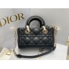 Dior Lady D-Joy Micro Bag In Black Cannage Lambskin