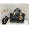 Dior Lady D-Joy Micro Bag In Black Cannage Lambskin