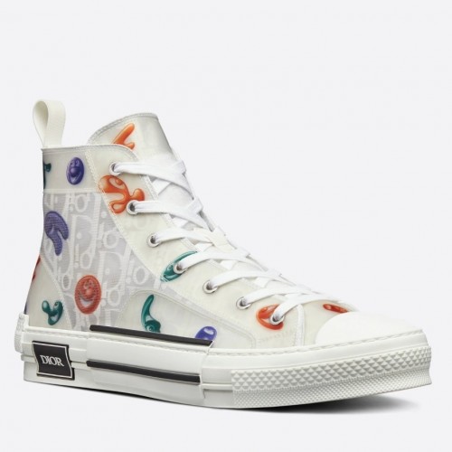 Dior Men's B23 High-top Sneakers with Kenny Scharf Motif Dior Men's B23 High-top Sneakers with Kenny Scharf Motif
