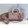 Dior Lady D-Joy Small Bag In Peony Pink Cannage Lambskin