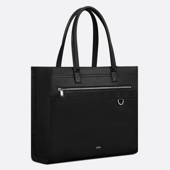Dior Safari Tote Bag in Black Grained Calfskin Dior Safari Tote Bag in Black Grained Calfskin