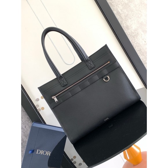 Dior Safari Tote Bag in Black Grained Calfskin Dior Safari Tote Bag in Black Grained Calfskin