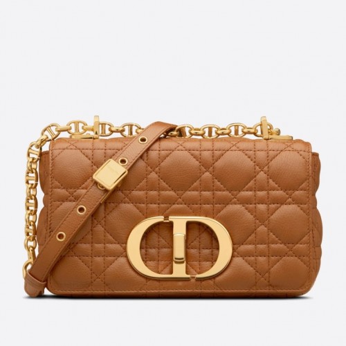 Dior Caro Small Bag In Brown Cannage Calfskin Dior Caro Small Bag In Brown Cannage Calfskin