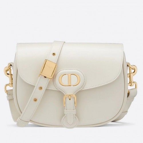 Dior Bobby Medium Bag In White Box Calfskin Dior Bobby Medium Bag In White Box Calfskin