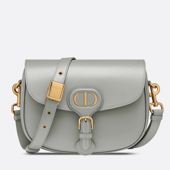 Dior Bobby Medium Bag In Grey Box Calfskin Dior Bobby Medium Bag In Grey Box Calfskin