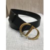 Dior 30 Montaigne 35MM Belt In Black Smooth Calfskin