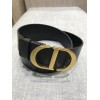 Dior 30 Montaigne 35MM Belt In Black Smooth Calfskin