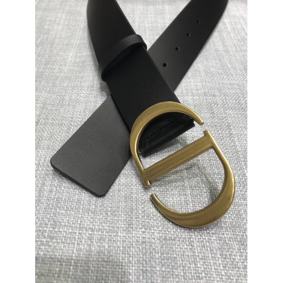 Dior 30 Montaigne 35MM Belt In Black Smooth Calfskin Dior 30 Montaigne 35MM Belt In Black Smooth Calfskin