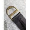 Dior 30 Montaigne 35MM Belt In Black Smooth Calfskin