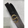 Dior 30 Montaigne 35MM Belt In Black Smooth Calfskin
