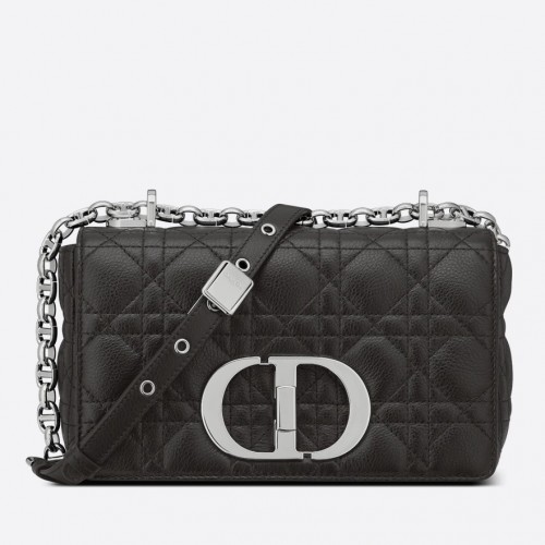 Dior Caro Small Bag In Noir Cannage Calfskin Dior Caro Small Bag In Noir Cannage Calfskin