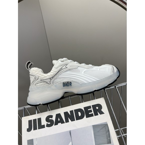 Dior Vibe Sneakers in White Technical Fabric and Mesh Dior Vibe Sneakers in White Technical Fabric and Mesh