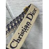 Dior Adjustable Shoulder Strap with Ring in Blue Oblique Embroidery