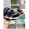 Dior D-Wander Open Back Sneakers In Blue Oblique Fabric