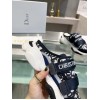 Dior D-Wander Open Back Sneakers In Blue Oblique Fabric