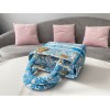 Dior Lady D-Lite Medium Bag In Blue Toile de Jouy Canvas