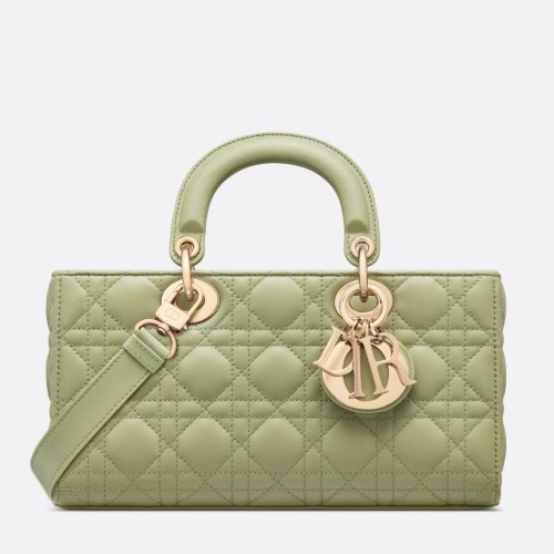 Dior Lady D-Joy Medium Bag In Ethereal Green Cannage Lambskin Dior Lady D-Joy Medium Bag In Ethereal Green Cannage Lambskin