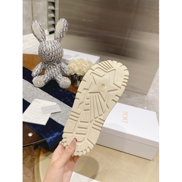 Dior Dway Slides In Bright Orange Toile de Jouy Embroidered Cotton Dior Dway Slides In Bright Orange Toile de Jouy Embroidered Cotton