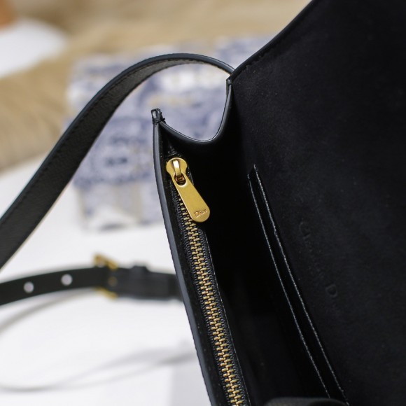 Dior Saddle Belt Bag In Black Grained Calfskin Dior Saddle Belt Bag In Black Grained Calfskin