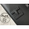 Hermes Jige Elan 29 Clutch Bag In Black Epsom Leather
