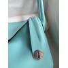 Hermes Lindy 26 Handmade Bag In Blue Atoll Swift Calfskin
