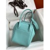 Hermes Lindy 26 Handmade Bag In Blue Atoll Swift Calfskin