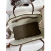 Hermes Garden Party 30 Handmade Bag in Toile and Taupe Leather