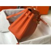 Hermes Kelly 28cm Retourne Bag in Orange Clemence Leather GHW