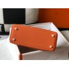 Hermes Kelly 28cm Retourne Bag in Orange Clemence Leather GHW