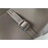 Hermes Halzan 31cm Bag In Tourterelle Clemence Leather