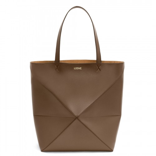 Loewe Large Puzzle Fold Tote Bag in Umber Calfskin Loewe Large Puzzle Fold Tote Bag in Umber Calfskin