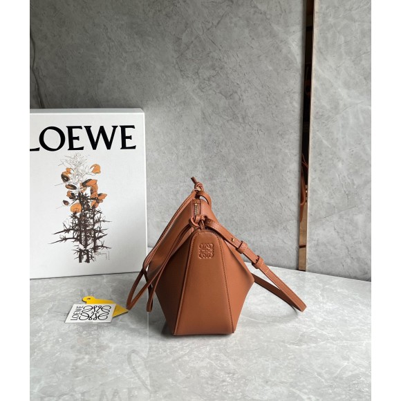 Loewe Mini Hammock Hobo Bag in Brown Calfskin Loewe Mini Hammock Hobo Bag in Brown Calfskin