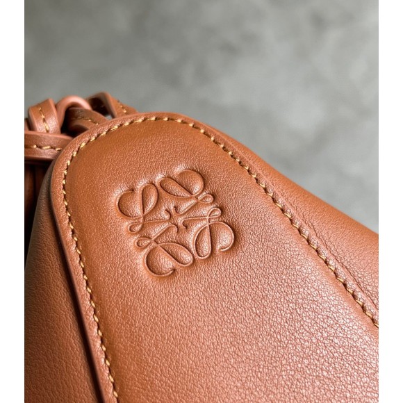 Loewe Mini Hammock Hobo Bag in Brown Calfskin Loewe Mini Hammock Hobo Bag in Brown Calfskin