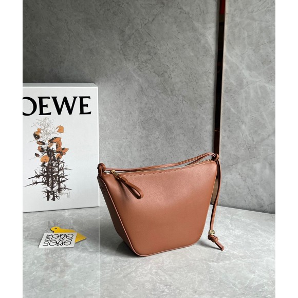 Loewe Mini Hammock Hobo Bag in Brown Calfskin Loewe Mini Hammock Hobo Bag in Brown Calfskin
