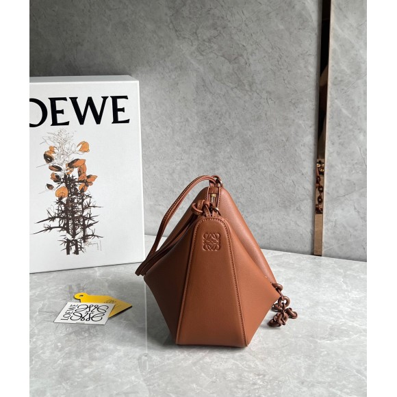 Loewe Mini Hammock Hobo Bag in Brown Calfskin Loewe Mini Hammock Hobo Bag in Brown Calfskin