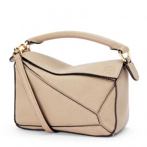 Loewe Puzzle Mini Bag In Sandy Grained Calfskin Loewe Puzzle Mini Bag In Sandy Grained Calfskin