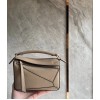 Loewe Puzzle Mini Bag In Sandy Grained Calfskin