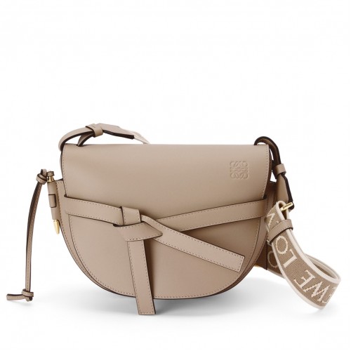 Loewe Gate Small Bag In Sand Calfskin and Jacquard Loewe Gate Small Bag In Sand Calfskin and Jacquard